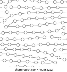 Scientific chemical vector seamless pattern with polymeric molecular structure 