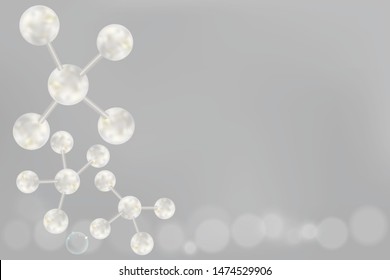 Scientific concept background with copy space, illustration vector.