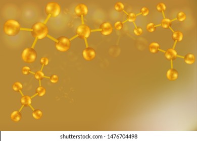 Scientific concept background with copy space, illustration vector.
