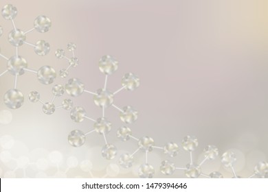 Scientific concept background with copy space, illustration vector.	