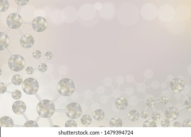 Scientific concept background with copy space, illustration vector.	