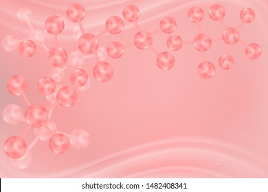 Scientific concept background with copy space, illustration vector.	