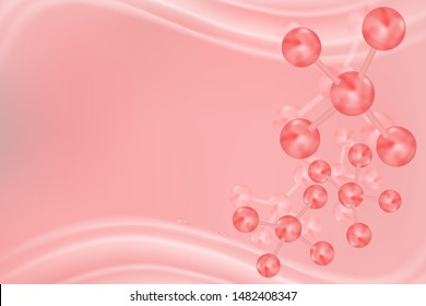 Scientific concept background with copy space, illustration vector.	