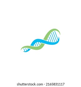 scientific Dna logo vector icon illustration design 