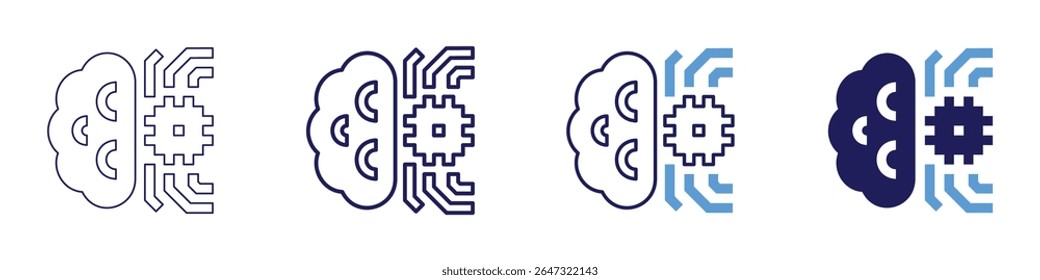 Scientific evidence icon in 4 different styles. Thin Line, Line, Bold Line, Duotone. Duotone style. Editable stroke.