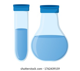 Icono científico de investigación escolar aislado en ilustración vectorial de dibujos animados blancos. Bienvenido de vuelta a la escuela, provisiones de mochila para estudiar en la universidad y en el instituto.