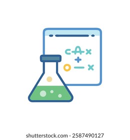 Scientific Formula Flat Icon Design