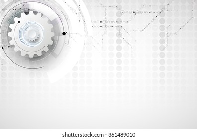 Scientific Future Technology. For Business Presentation. Flyer, Poster Vector Concept Background