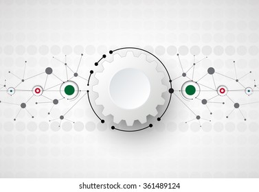 Scientific Future Technology. For Business Presentation. Flyer, Poster Vector Concept Background