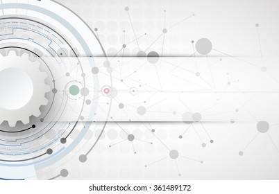 Scientific Future Technology. For Business Presentation. Flyer, Poster Vector Concept Background