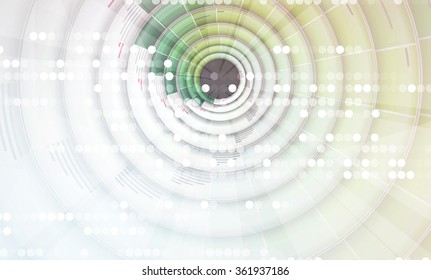 Scientific Future Technology. For Business Presentation. Flyer, Poster Vector Concept Background