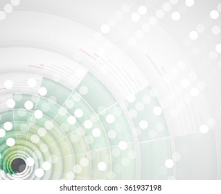 Scientific Future Technology. For Business Presentation. Flyer, Poster Vector Concept Background