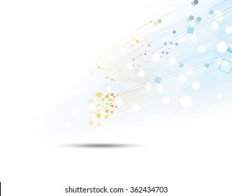 Scientific Future Technology. For Business Presentation. Flyer, Poster Vector Concept Background