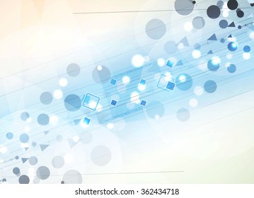 Scientific Future Technology. For Business Presentation. Flyer, Poster Vector Concept Background