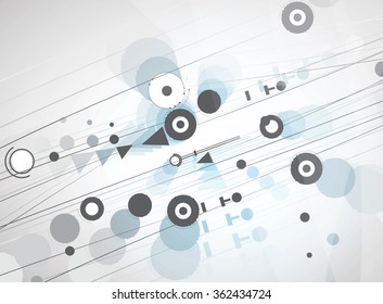 Scientific Future Technology. For Business Presentation. Flyer, Poster Vector Concept Background