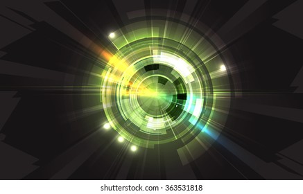 Scientific Future Technology. For Business Presentation. Flyer, Poster Vector Concept Background