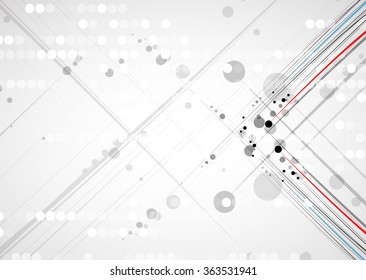 Scientific Future Technology. For Business Presentation. Flyer, Poster Vector Concept Background