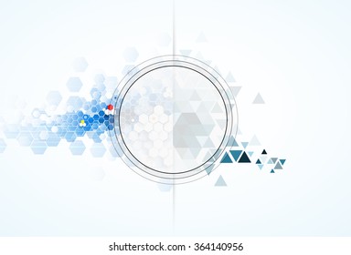 Scientific Future Technology. For Business Presentation. Flyer, Poster Vector Concept Background