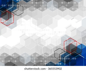 Scientific Future Technology. For Business Presentation. Flyer, Poster Vector Concept Background