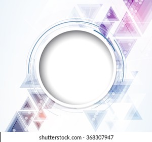 Scientific Future Technology. For Business Presentation. Flyer, Poster Vector Concept Background