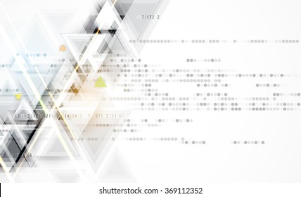 Scientific Future Technology. For Business Presentation. Flyer, Poster Vector Concept Background