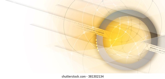 Scientific Future Technology. For Business Presentation. Flyer, Poster Vector Concept Background