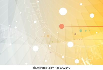 Scientific Future Technology. For Business Presentation. Flyer, Poster Vector Concept Background
