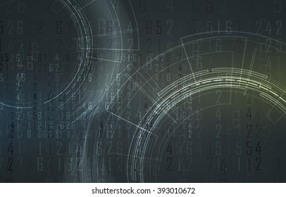 Scientific Future Technology. For Business Presentation. Flyer, Poster Vector Concept Background