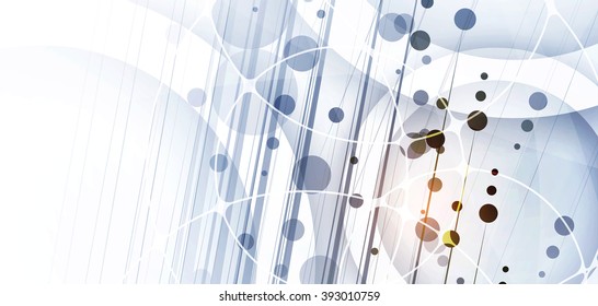 Scientific Future Technology. For Business Presentation. Flyer, Poster Vector Concept Background