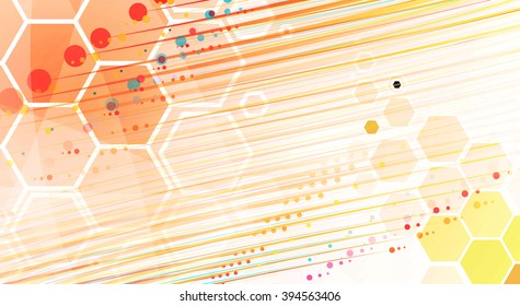 Scientific Future Technology. For Business Presentation. Flyer, Poster Vector Concept Background