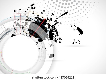 Scientific Future Technology. For Business Presentation. Flyer, Poster Vector Concept Background