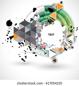 Scientific Future Technology. For Business Presentation. Flyer, Poster Vector Concept Background