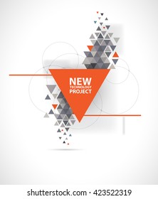 Scientific Future Technology. For Business Presentation. Flyer, Poster Vector Concept Background