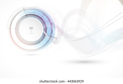 Scientific Future Technology. For Business Presentation. Falyer, Poster Vector Concept Background