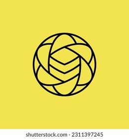 Logo der wissenschaftlichen Hexagon-Atomspeichertechnologie
