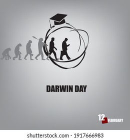 Scientific holiday date dedicated to nature discoverers Darwin - Darwin Day