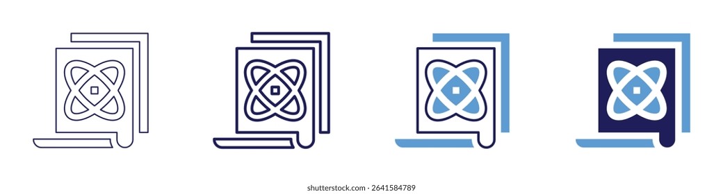 Scientific icon in 4 different styles. Thin Line, Line, Bold Line, Duotone. Duotone style. Editable stroke.