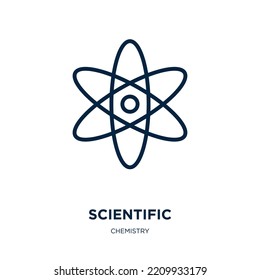 scientific icon from chemistry collection. Thin linear scientific, research, medicine outline icon isolated on white background. Line vector scientific sign, symbol for web and mobile