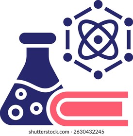 Ilustración vectorial de relleno de iconos científicos