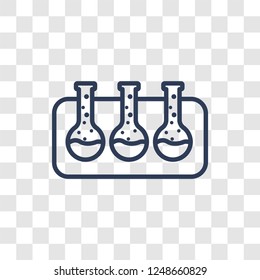 Scientific icon. Trendy linear Scientific logo concept on transparent background from Science collection