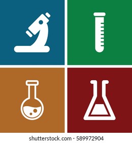 scientific icons set. 