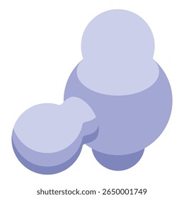Scientific illustration representing a molecule with atoms and bonds, creating a visual representation of chemical compounds