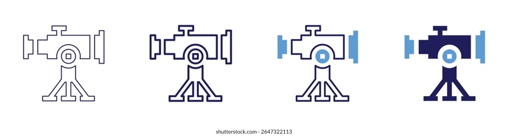 Scientific innovation icon in 4 different styles. Thin Line, Line, Bold Line, Duotone. Duotone style. Editable stroke.
