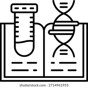 Scientific Journal Line vector Icon Design