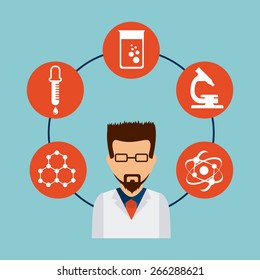 scientific laboratory design, vector illustration eps10 graphic 