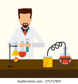 scientific laboratory design, vector illustration eps10 graphic 