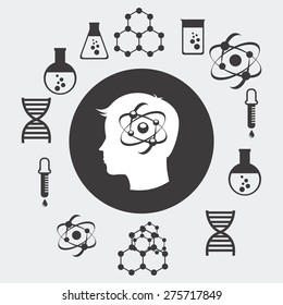 scientific laboratory design, vector illustration eps10 graphic 