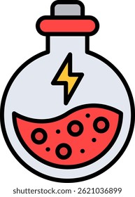 Scientific Line Filled Vector Icon Design