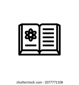 SCIENTIFIC LITERATURE icon in vector. Logotype