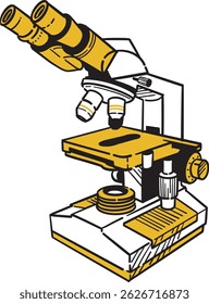 Scientific Microscope Cientista Rhindrowing Organização científica